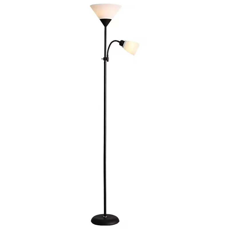 E27 base creative simple floor lamp adjustable iron living room study LED reading floor lamp
