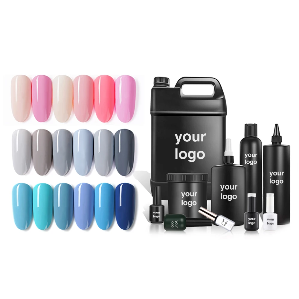 priavte label bulk wholesale raw material 1 gallon nail gel nonwipe top coat