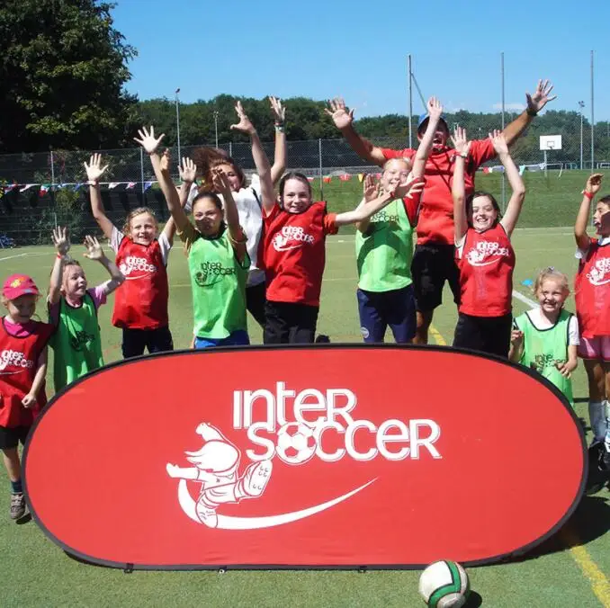 Выставочная наружная Торговая выставка рекламная реклама для гольфа спортивное мероприятие индивидуальная печать складные горизонтальные выдвижные баннеры