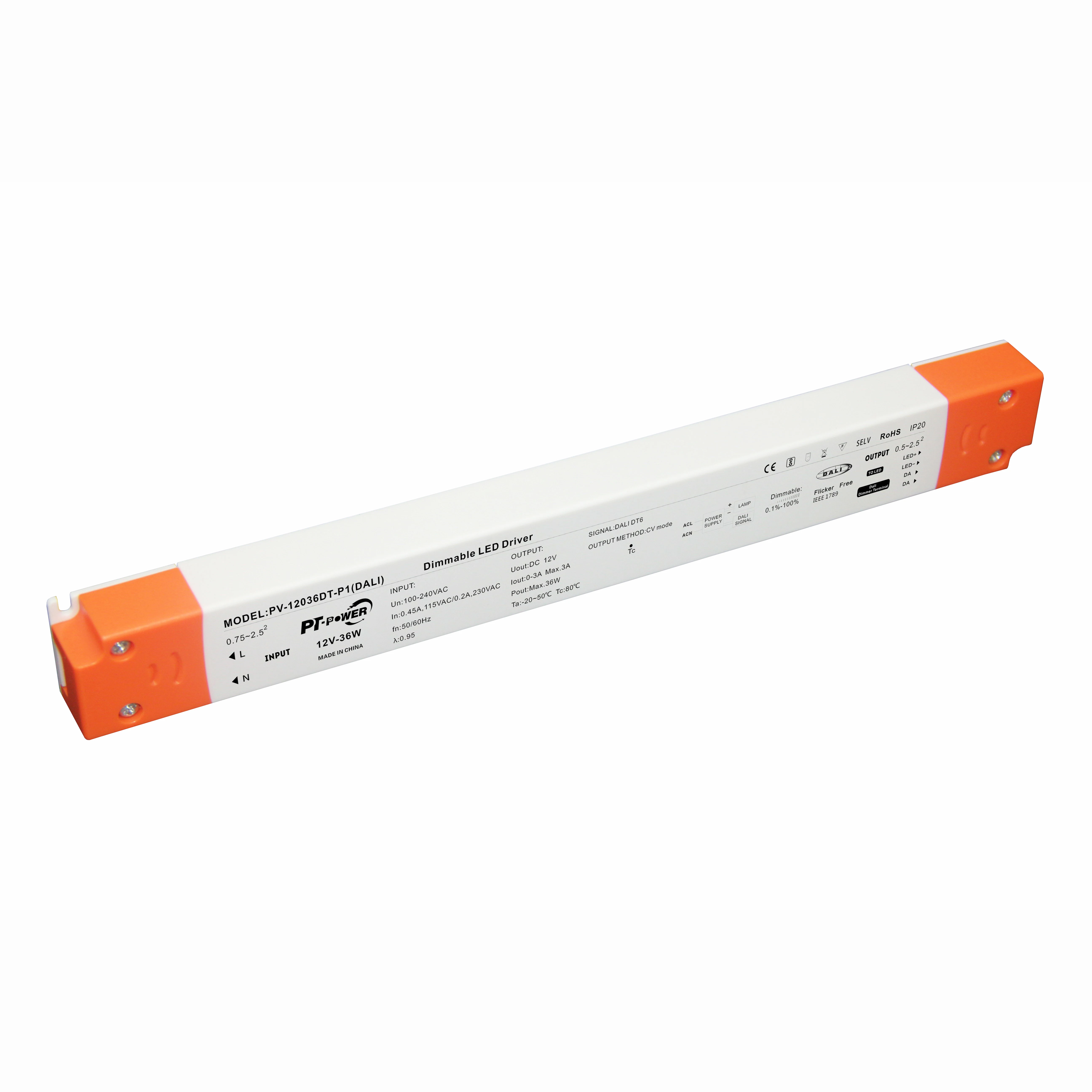 Dali Dimmable 12v 24v 36w Plastic Case Constant Voltage Led Drivers