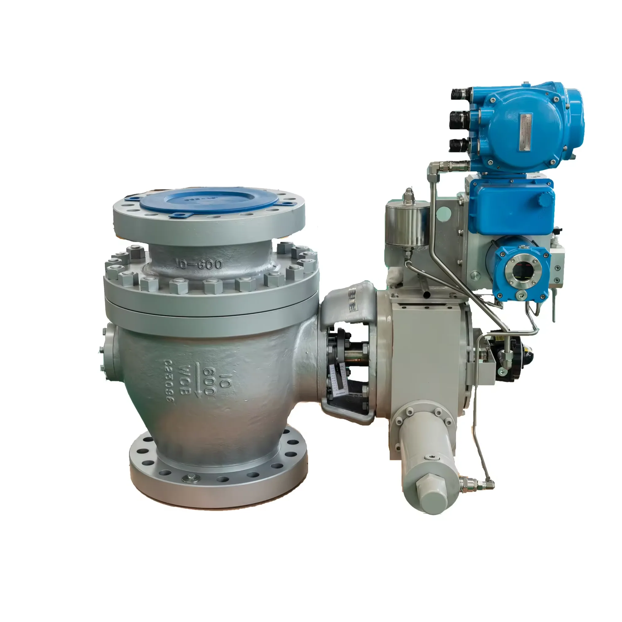electro-hydraulic vertical installation of C-type wear-resistant ball valve. API6D API608