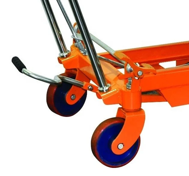 Hotsale Orange Osate 500Kg Hydraulic Lift Table Cart With OEM Service