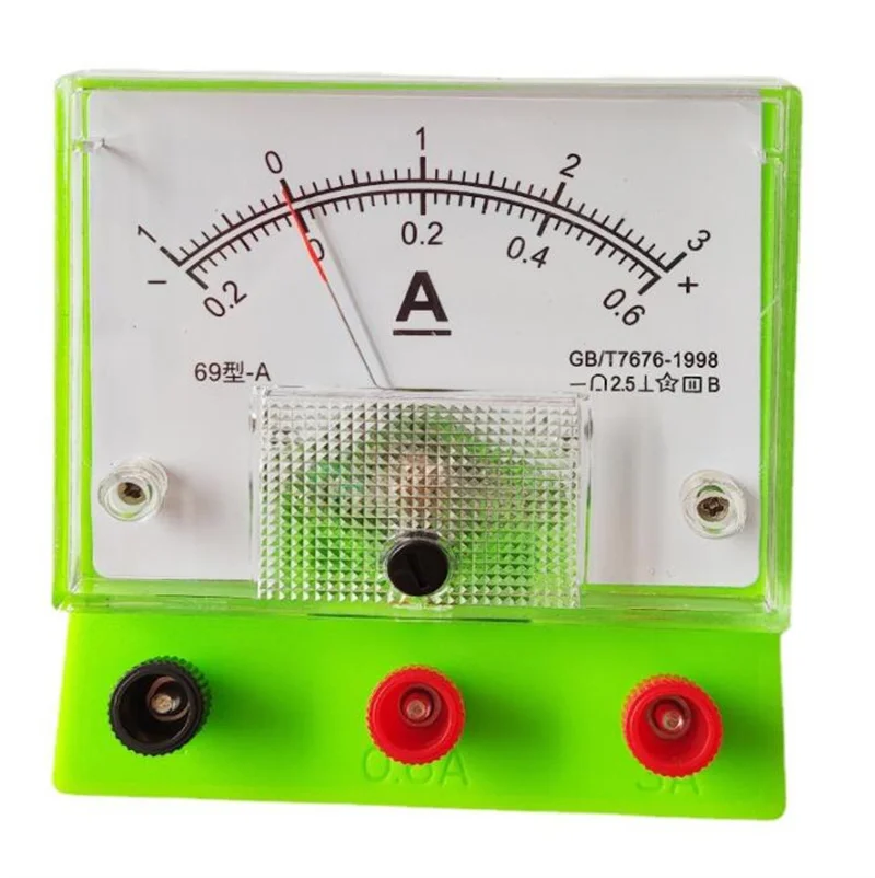 Factory direct selling Physics experiment practical portable transparent 69 sensitive voltmeter ammeter teaching instrument