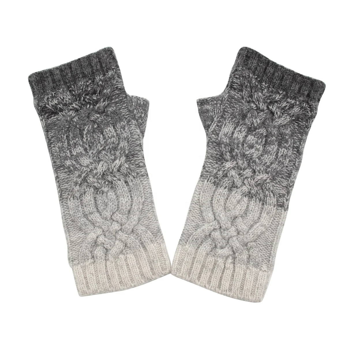 
 Высококачественные зимние теплые перчатки без пальцев, женские модные кашемировые вязаные перчатки  