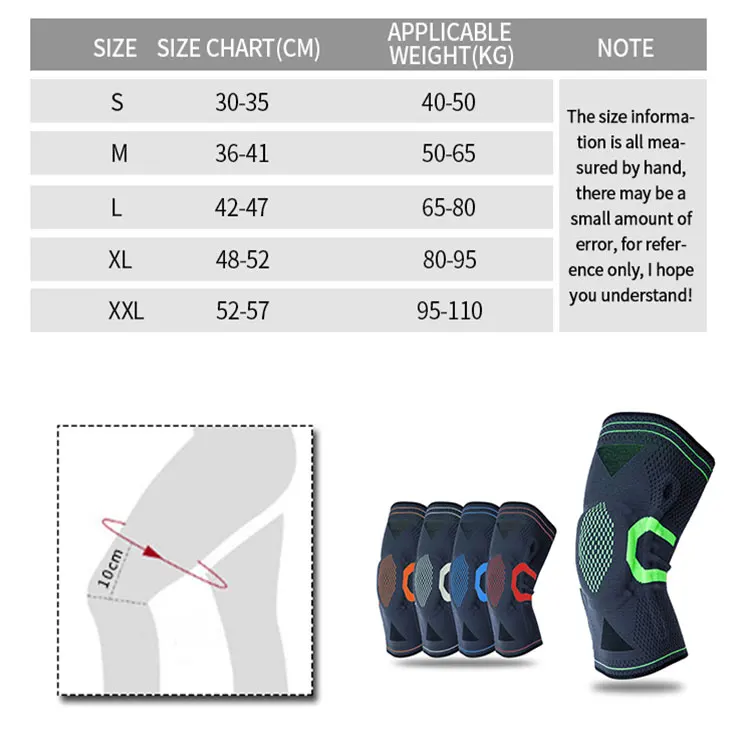 professional manufacturer knee support brace high elastic Breathable Wear-Resistant knee brace for Men Women