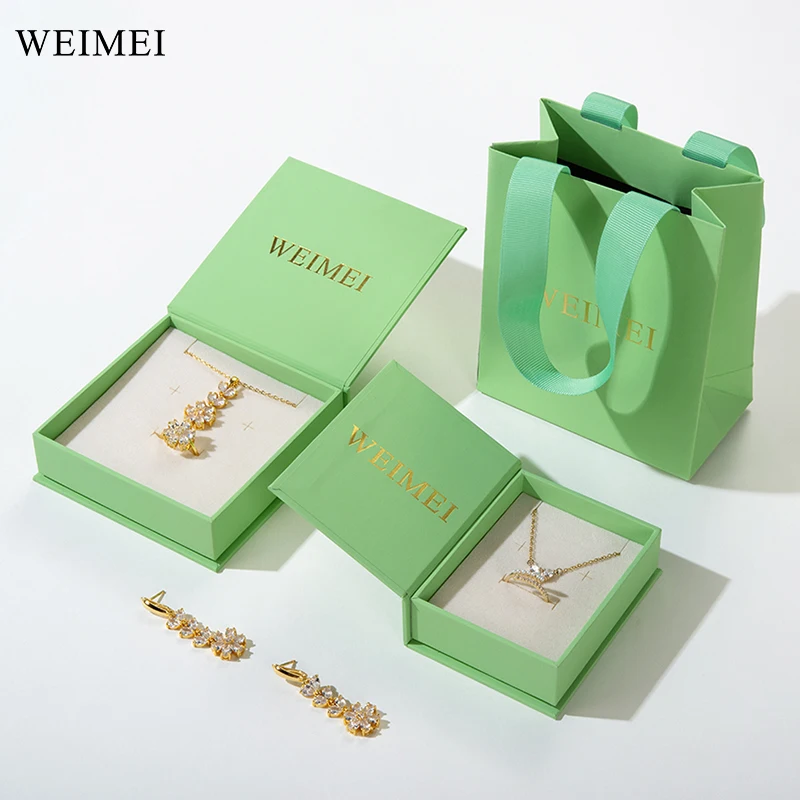WEIMEI оптовая продажа картонная коробка для сережки в форме книги с логотипом