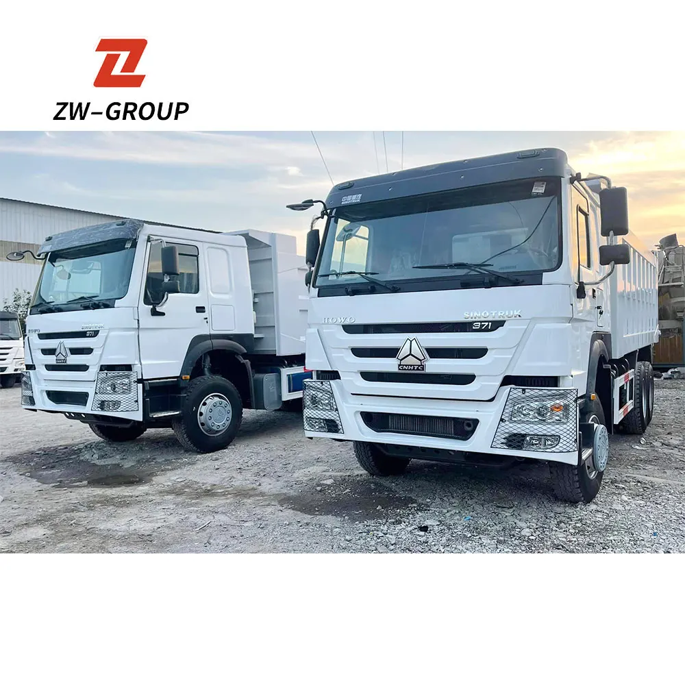 Second Hand 20cubic Sinotruk Howo 371 375hp Used Dump Trucks Rhd LHD Euro2/3 10 Wheeler 6x4 Howo Tipper Truck for Sale
