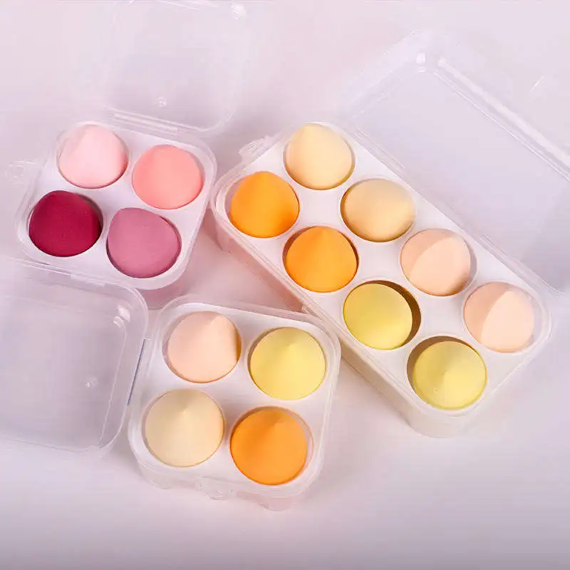 Hot selling makeup sponge set 5 pcs OEM packaging Makeup Sponge Set  Soft Setting Face Puffs Makeup Blender