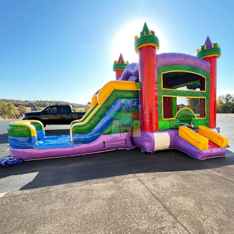 Party air bouncer inflatable trampoline commercial kids bouncing castle bounce house for adults water slide