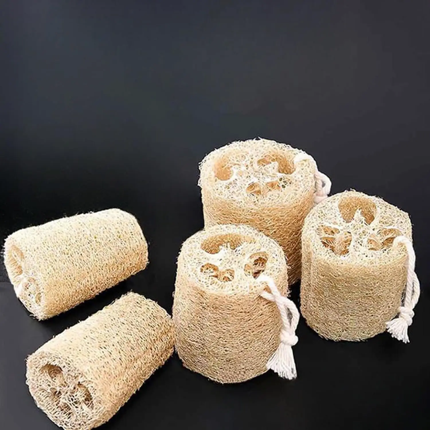 oem low price organic natural spongentle deep cleansing body bath shower soft hand organic loofah sponge