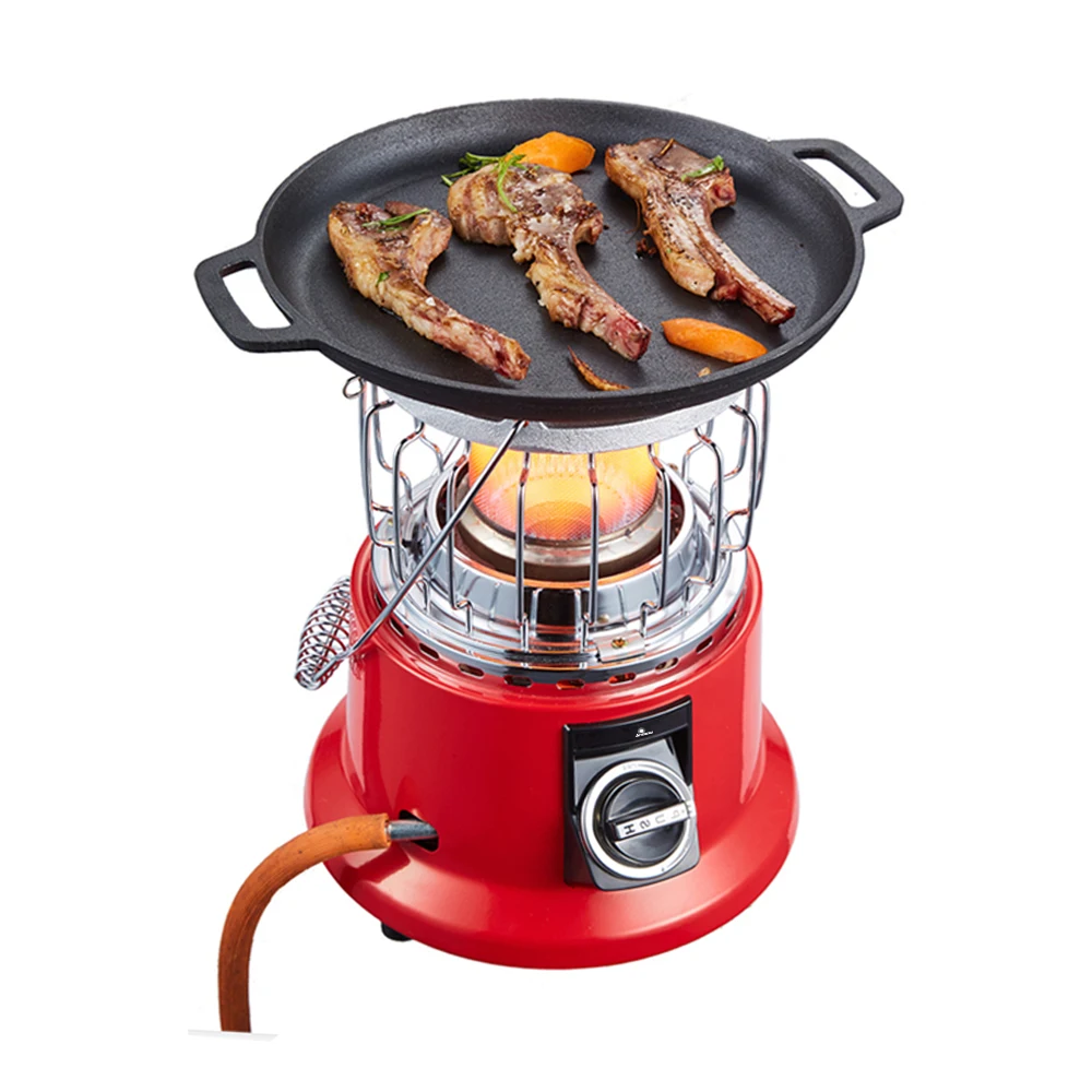 CE High quality Indoor Infrared gas propane  heater Portable  baby room heater  butane 2 in 1 gas room heaters gas cooker