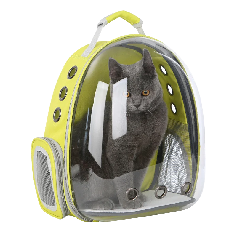 
Airline-Approved Ventilate Pet Carrier Backpack Transparent Capsule Backpack for Travel and Outdoor Use 