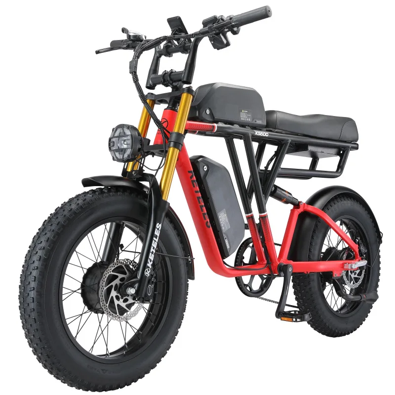 Good Quality KS600 48V Fat Tire Electric Bike EU Warehouse 2000w Dual suspension fork Mountain Electric Bicycle