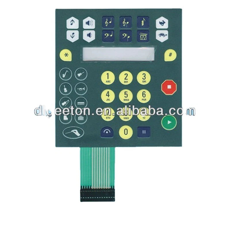 Uniform OEM Black Yamaha Piano Nameplate Self Adhesive Overlay Flat Panel