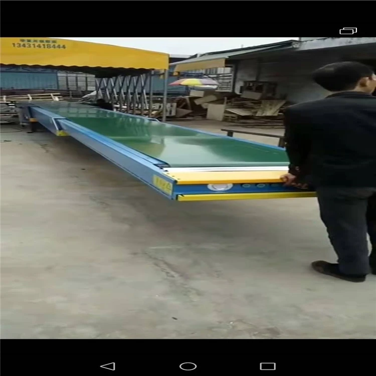 Automatic 40ft Shipping Container Logistics Electric Conveying Equipment Belt Stacker