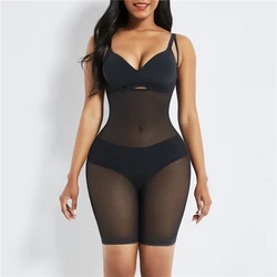 Высокое качество прозрачная сетка Full Body Shaper метка частного назначения стринги Корректирующее