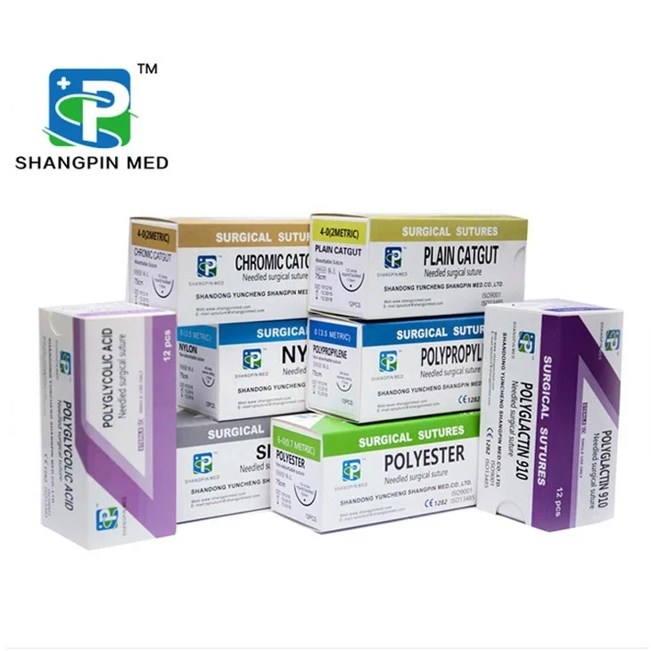 China Manufacturers Good 3/0 Plain Chromic Catgut Surgical Sutures With Needle