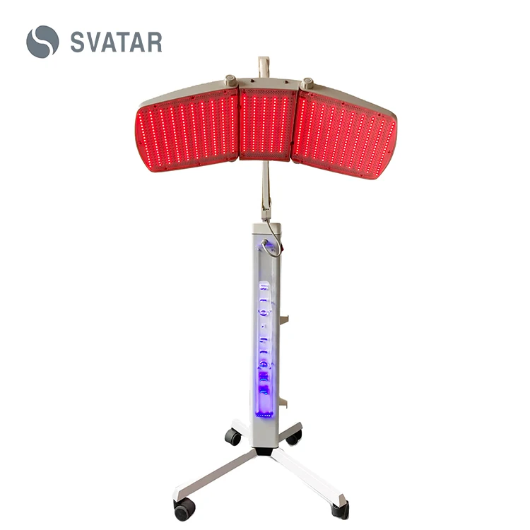 SVATAR high quality pdt led red light therapy machine for hair growth scalp care facial rejuvenation beauty lamp pdt for salon