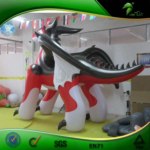 Hongyi Inflatable Red Dragon Toy Giant Inflatable Cartoon Zenith Animals with SPH