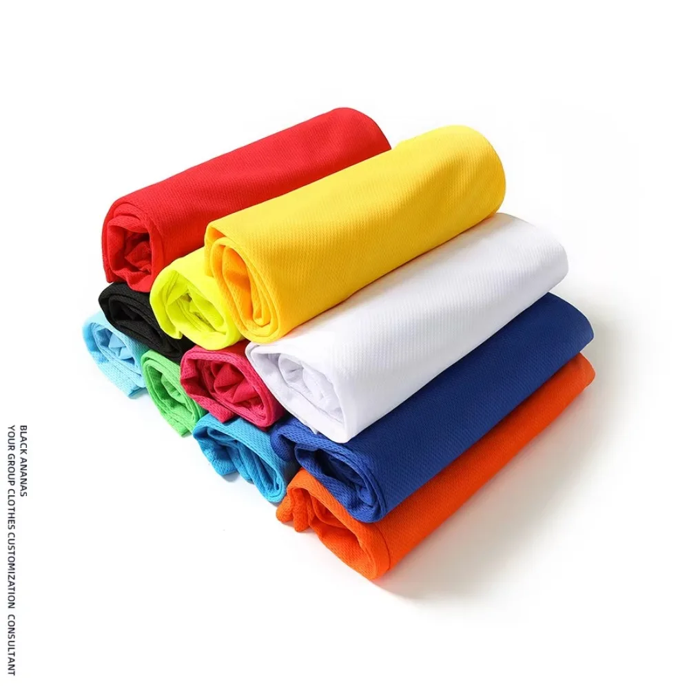 Wholesale High Quality Polyester Tshirts Sublimation T Shirts Plain Custom Printing White Black Blue Blank T-Shirt