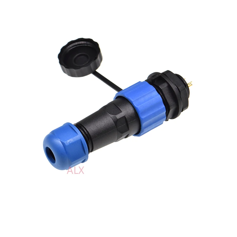 SP16 IP68 waterproof connector male plug & female socket 2/3/4/5/6/7/8/9 pin panel Mount wire cable connector aviation plug