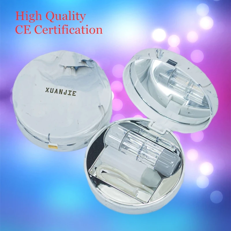 
RGP rigid contact lens case marbling keratoplasty cosmetic pupil box partner box male and female ok lens 