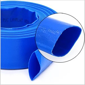 1 2 4 5 6 8 10 Inch Flexible PVC Layflat Hose Pipe For Agriculture Farming Plastic 30 45 60 90 120 150 psi Water Discharge Hose
