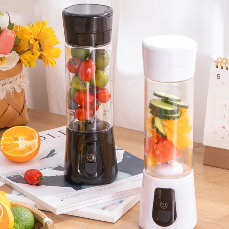 Wireless Orange Juicer Machine 380ml Plastic Portable Fruit Juicer Blender Portable Juicer With Battery