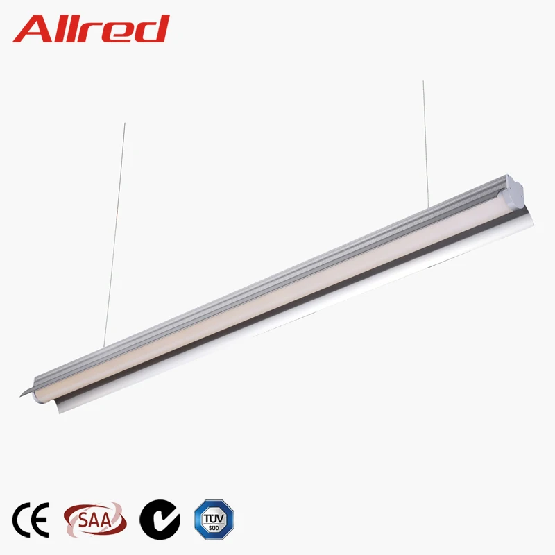 Подвесной Настенный светодиодный линейный светильник для супермаркета и офиса, 40 Вт, трубчатый светильник