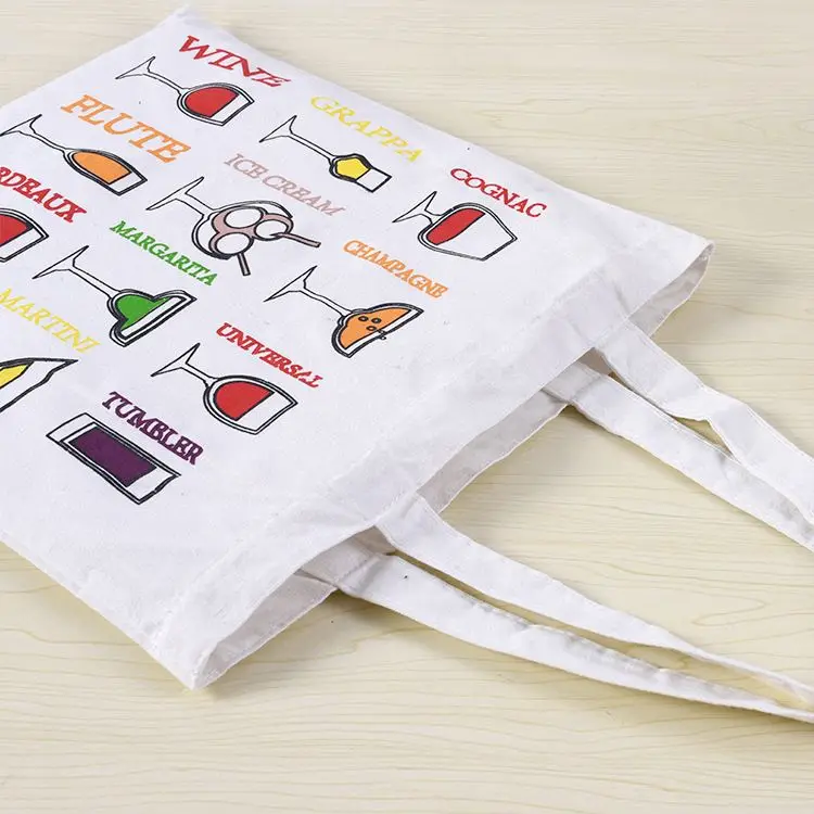 Promotional Cheap Eco Custom Canvas Cotton Shopping Bags with logo print