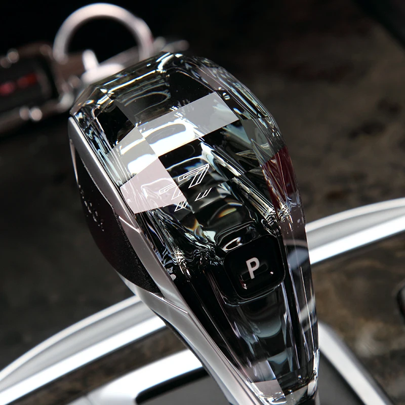 Car accessories in bangladesh crystal gear shift knob sports model automatic three-piece set for BMW 7 series F02 2011-2014