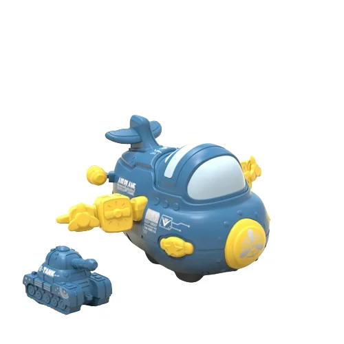 2024 New Good selling parking  mini car kids cartoon Impact ejection air plane toy plastic toys  children toys