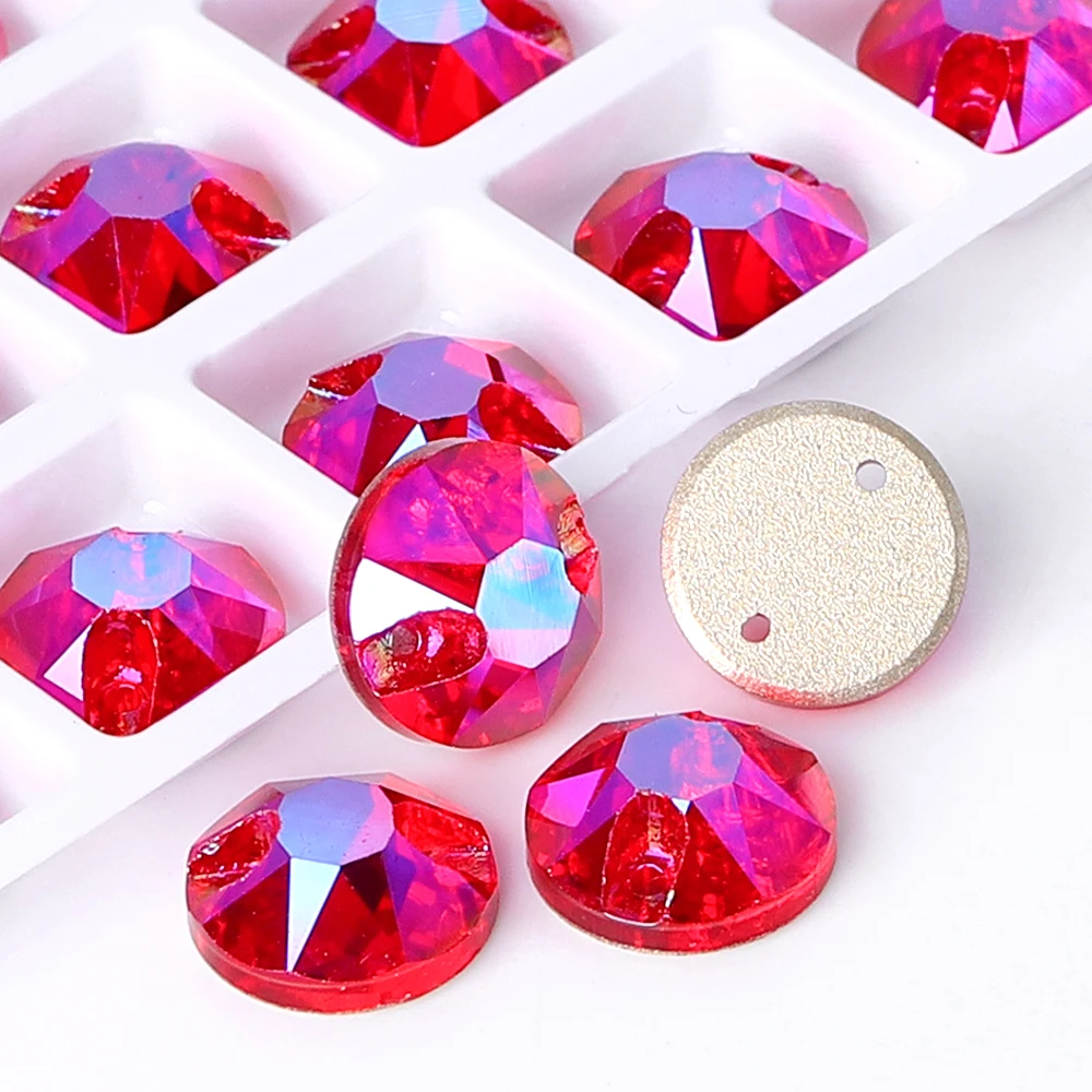 Wholesale XIRIUS Rhinestones 3288  Crystal AB Sew-on Rhinestones Glass  Flatback Rhinestones Sewing Stones For Dress