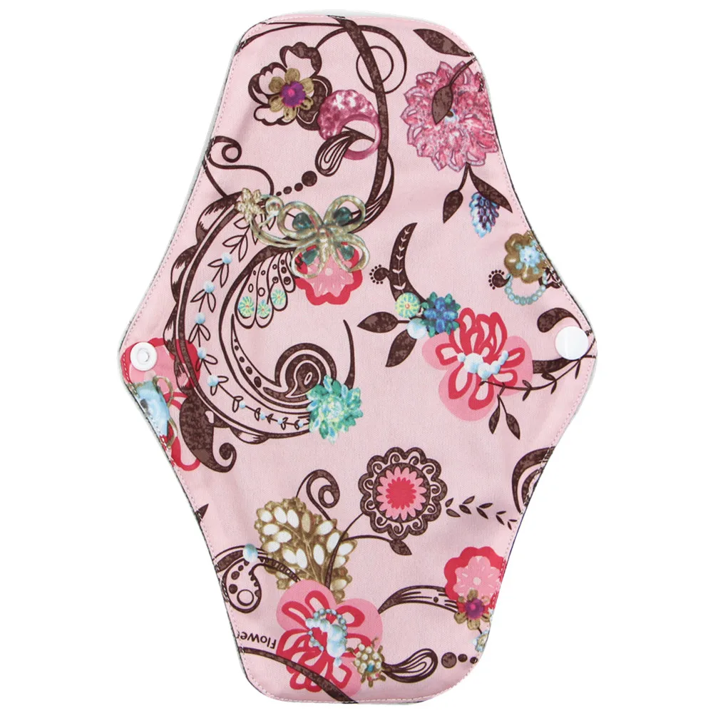 Free Sample  With Wet Bags Waterproof Super Absorbent Maternity Cloth  Washable Sanitary Pads Reusable Bamboo