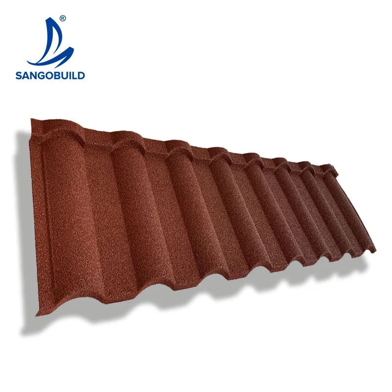 Newest 2022 Corrugated Galvanized Zinc Roof Sheet Stone Coated Metal Roofing Sheet Milano Type Milan Roof Tile