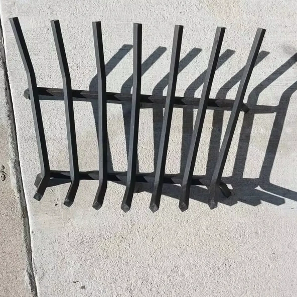 Wrought Iron Fireplace Log Grill Grate 18 Inch*14 Inch Wide Heavy Duty Solid Steel Firepit Grill Fire Holder