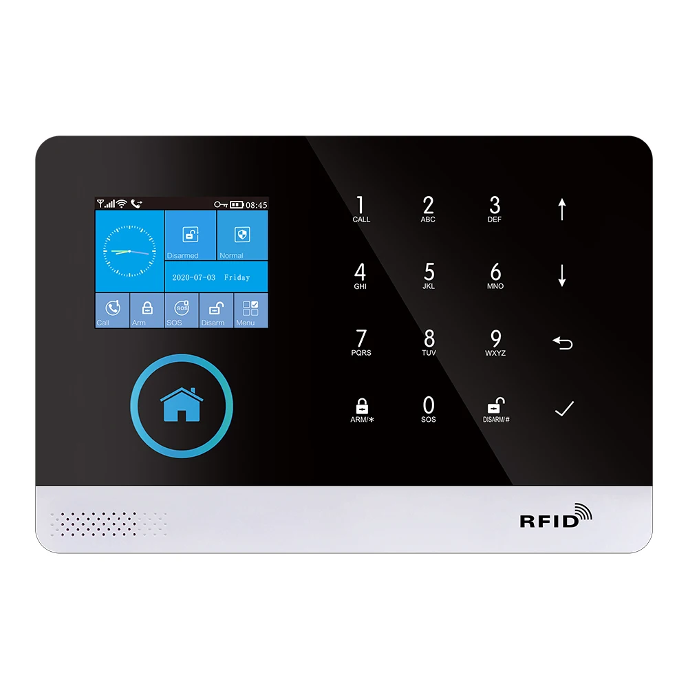 MUDA low power wifi/GPRS big LED display smart home alarm system Motherboard alarm system wireless alarm system home