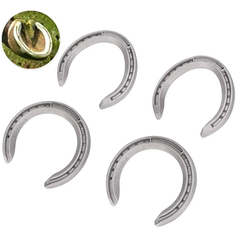 Manufacturer Equestrian Training Pony Foot Palm Aluminum Alloy Horseshoes Steel Horseshoe With 24 Nails Horse Racing Equipment (1600805958630)