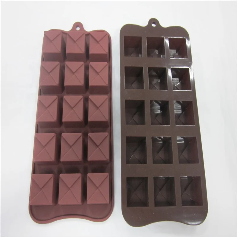 Pastry Piping Bags 15 Cavity Durable Non-stick Bakeware Baking Tray Molds Food Grade Silicone Chocolate Mould