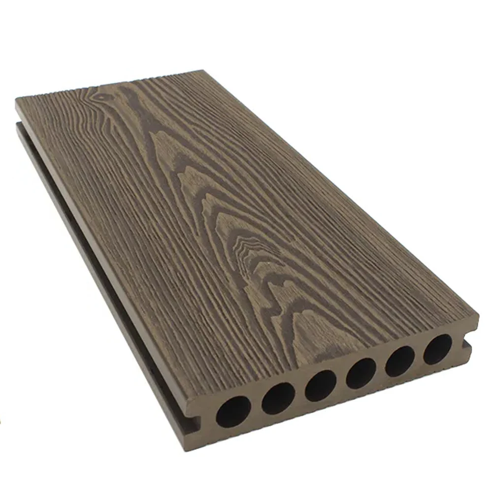 ASA Capped 3D Wood Grain WPC Composite Terrace PVC Decking Outdoor Flooring Pvc Wood Composite Deck board Exterior flooring