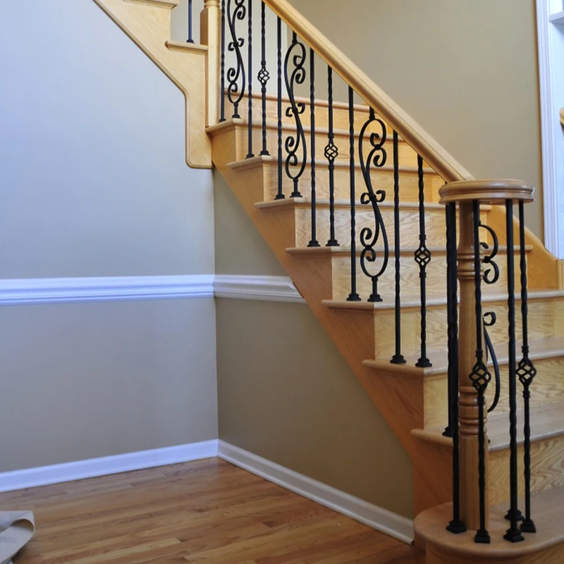 classical artistic wrought iron handrail designs