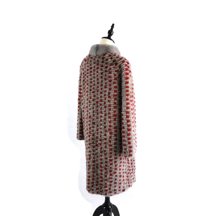 
Winter Fashion Loose Warm Long Mink Fur Coat 