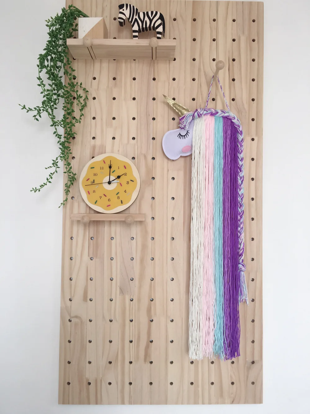 Unicorn Hair Accessories Organizer Storage Hair Clip Bow Holder Wall Hanging Home Decorations For Girls Women