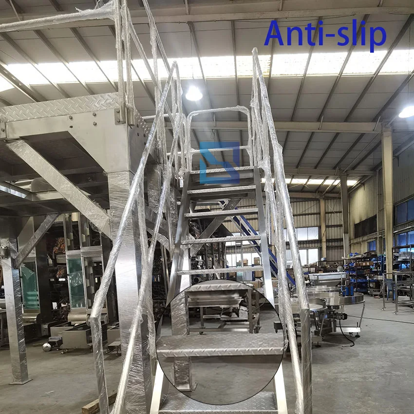 Customized Used Belt Conveyor Machinery New Stainless Steel & Rubber Support Platform for Adjustable Speed Food Processing Lines