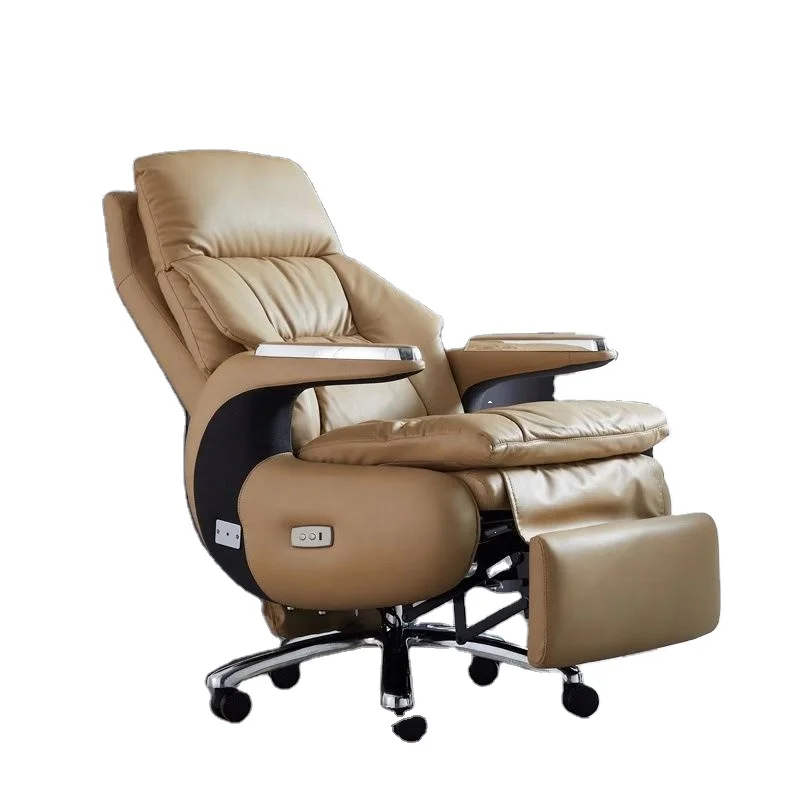 Suessen Fashion Business Office Boss Chair Leather Computer Chair Massage Computer Chair