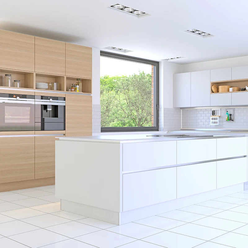 Vietnam Cheap buy kitchen cupboards kitchen cupboard set cabinet simple cupboard design RTA solid wood kitchen cabinets