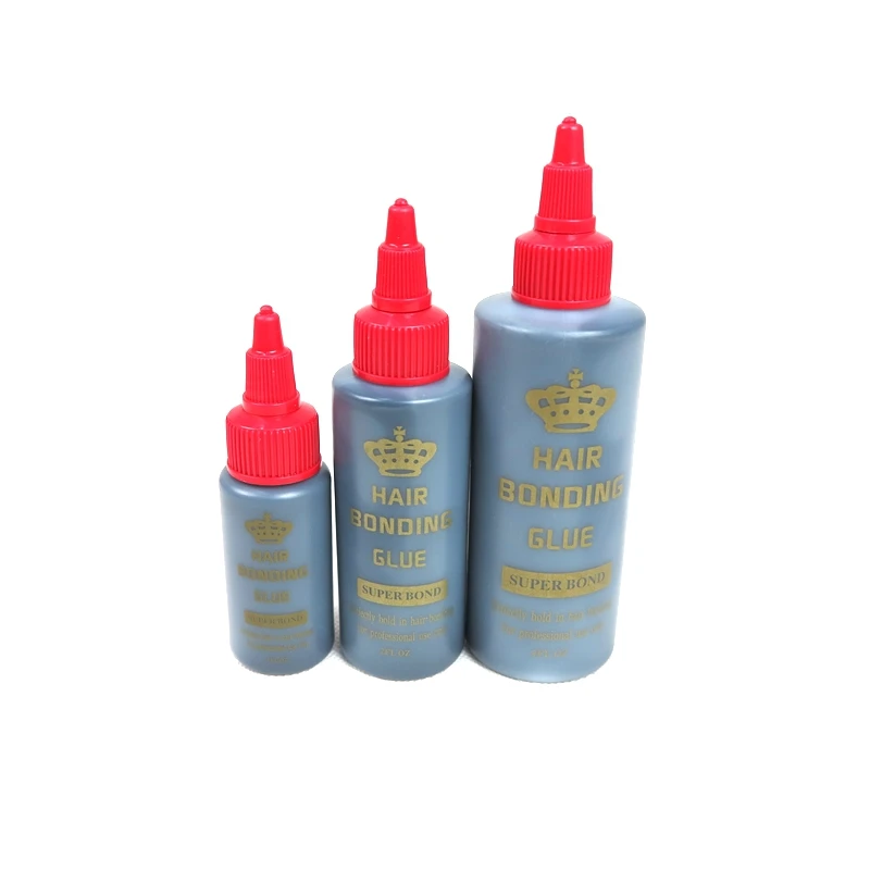 Professional 1OZ 2OZ 4OZ Black Human Hair Wig Glue Perfect Salon Pro Hold Hair Weaving Weft Extensions Hair Bonding Glue
