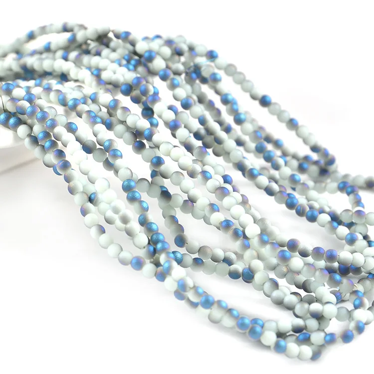 Loose Beads 2mm Crystal Round Beads, Glass Beads for Jewelry Making