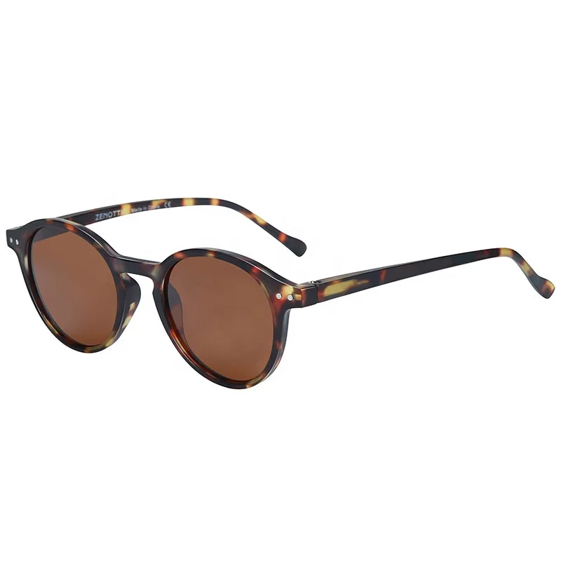  Vintage Round Polarized Sunglasses Male Retro UV400 Sun Glasses eyeglasses custom for Men Women