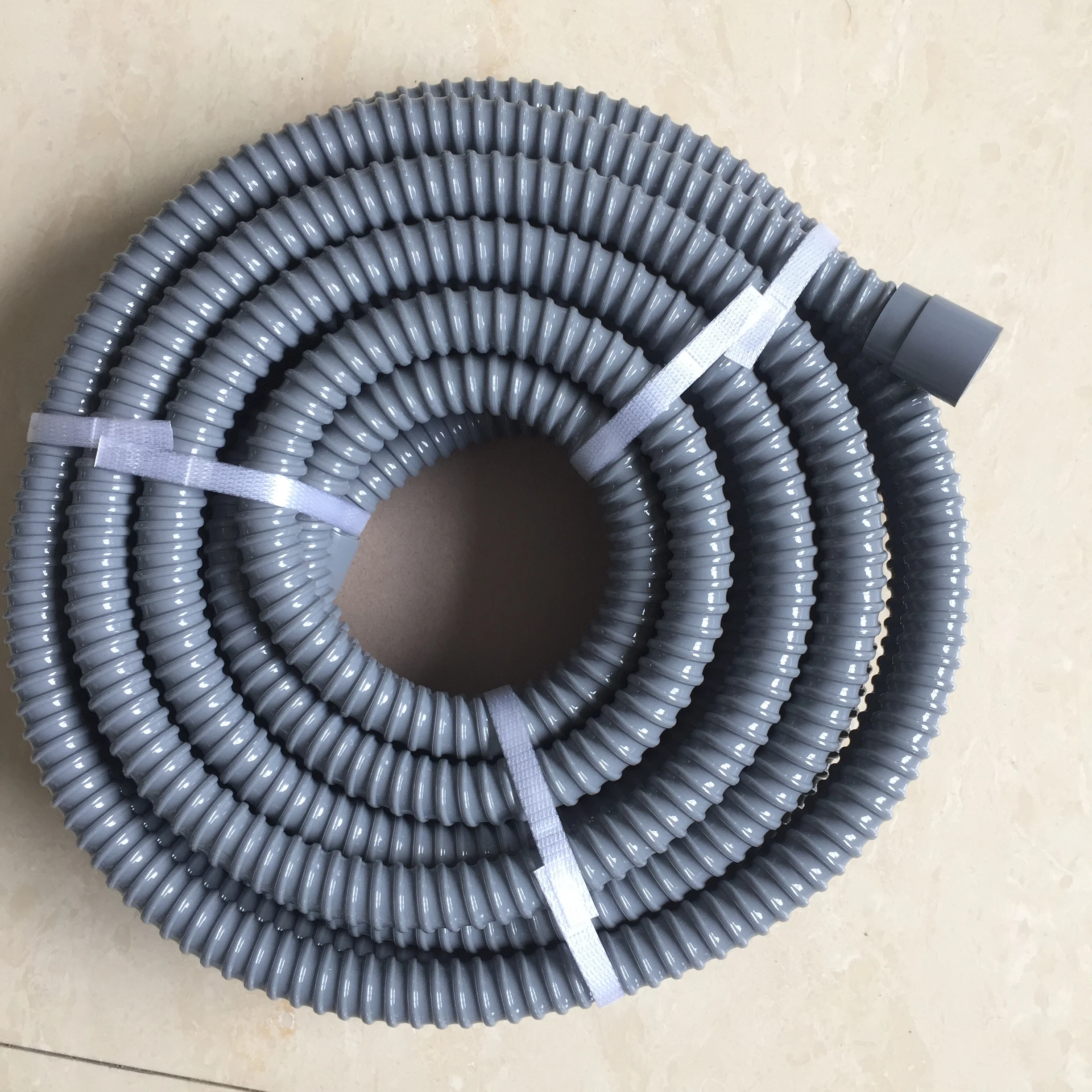 
Flexible PVC construction suitable for washing machines drain pipe water hose with connector 